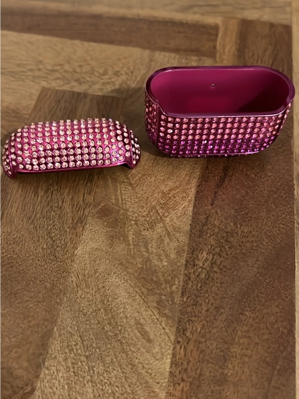 kate spade Pink Crystal-Embellished AirPods Case